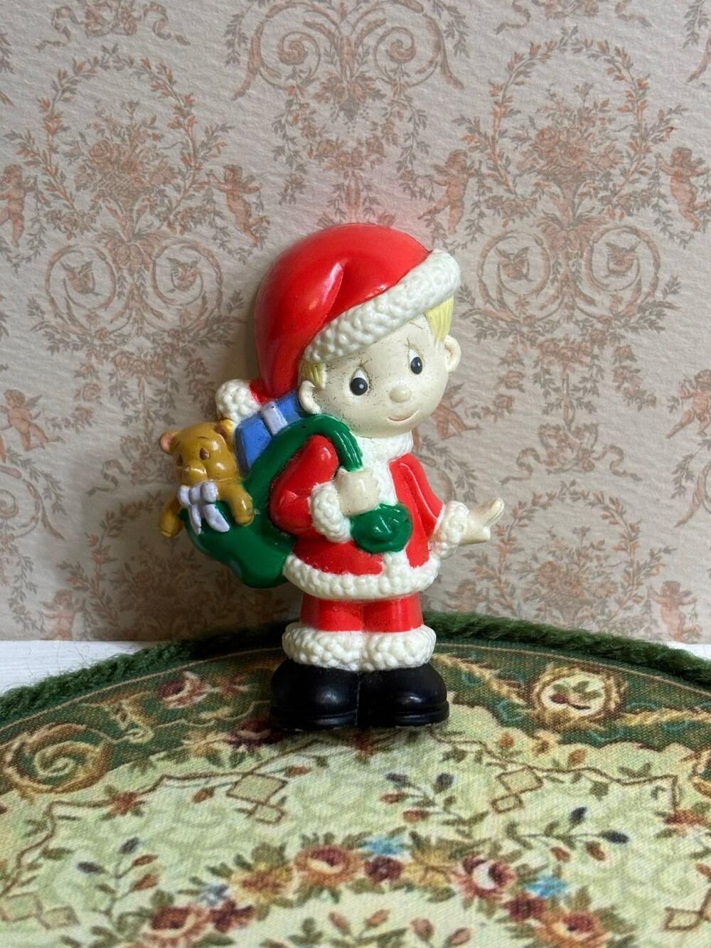 Limited Edition 1994 Precious Moments Timmy Santa Brooch Pin